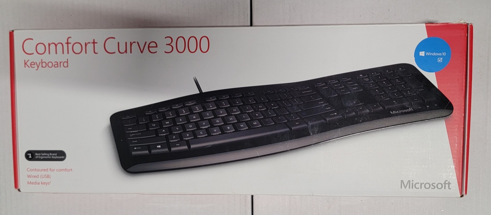 Microsoft Comfort Curve 3000 1482 KU-1079 USB Keyboard ~ New