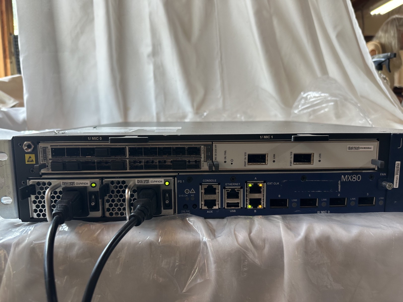 Juniper Networks MX80 Internet Router CHAS-MX80-S-E (TUK, JTS2)