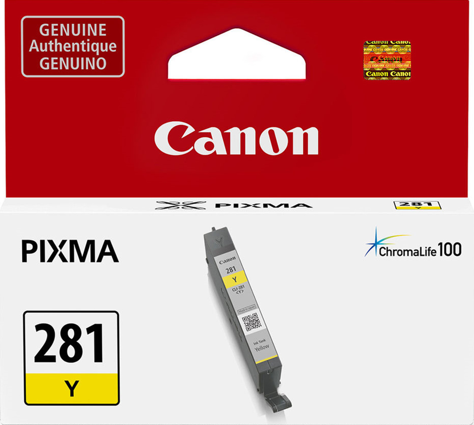 New Genuine Canon CLI-281 Yellow Ink Cartridges PIXMA TR7520, TR8520