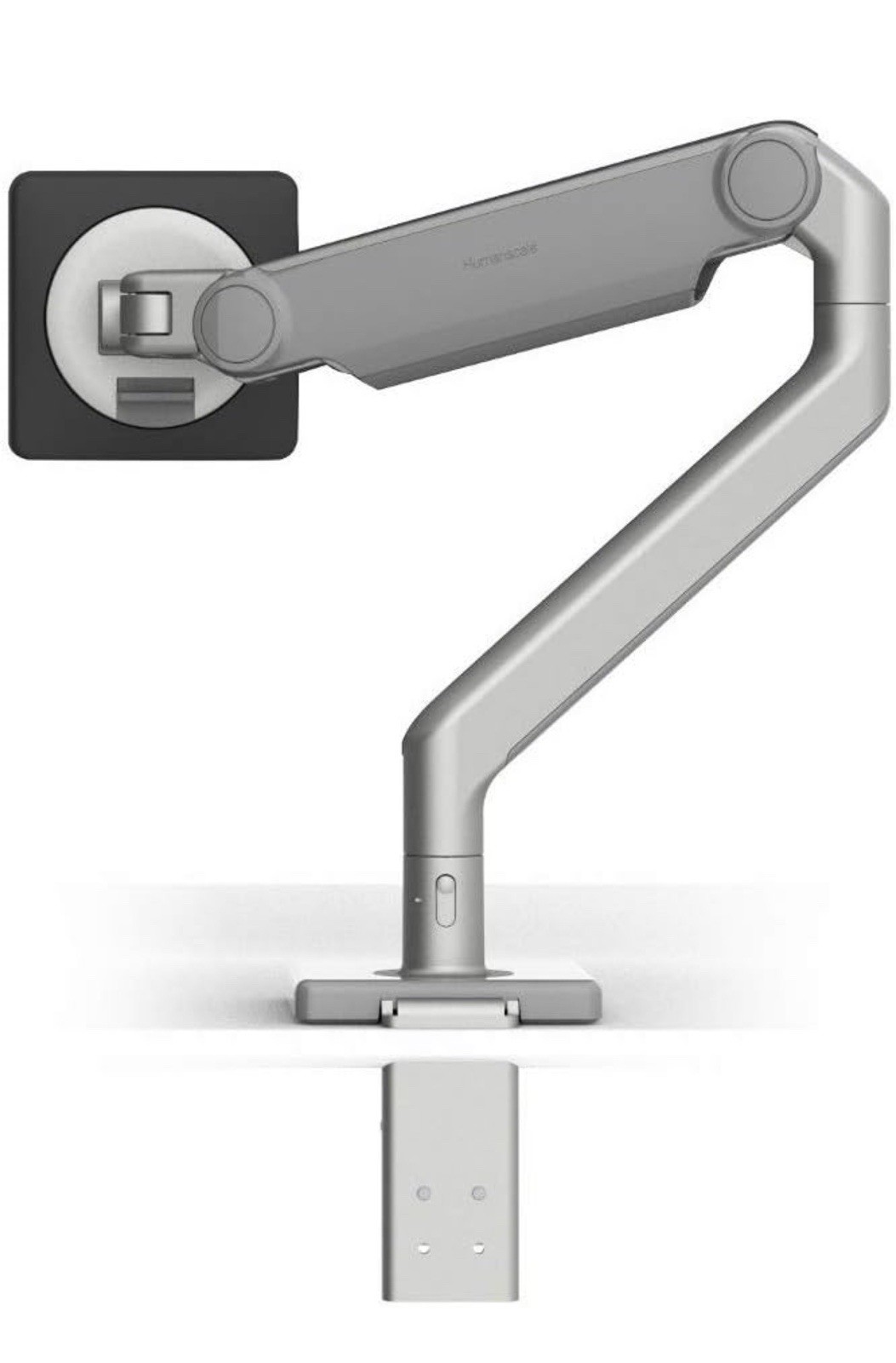 Humanscale M2.1 Adjustable Monitor Arm with Two-Piece Clamp Mount set of 4
