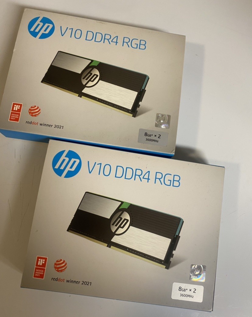 32GB HP V10 8GBx4 3600 C14 B-DIE RGB DDR4 RAM