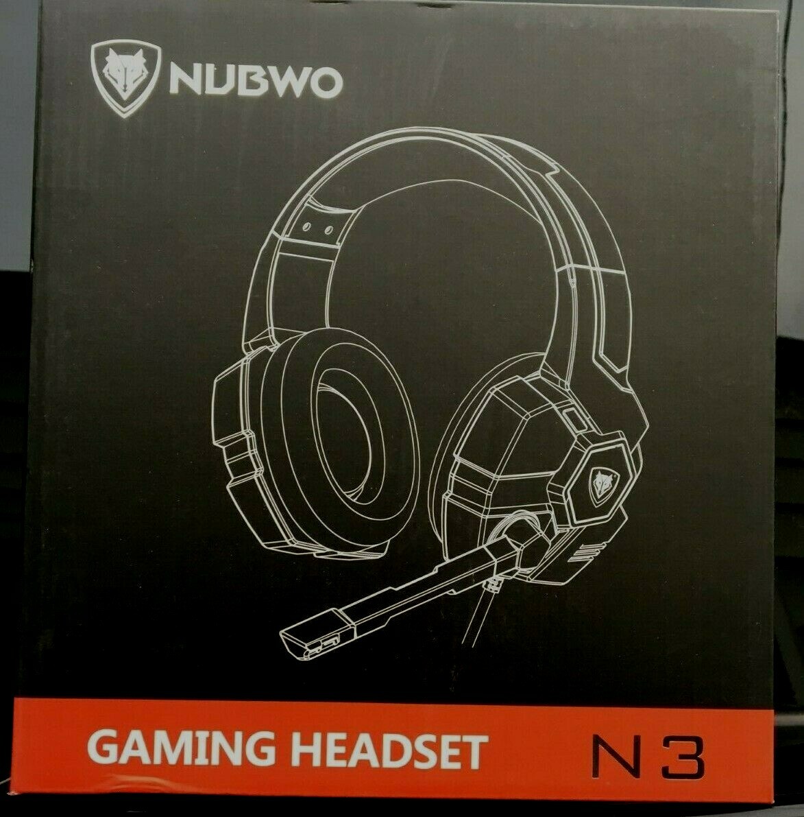 NUBWO N3 PS4 Xbox One Gaming Headset with Microphone Stereo PC Headphone Blue
