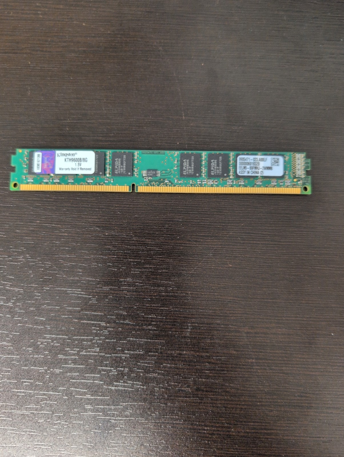 Kingston 8GB DDR3 1333 MHz PC3-10600 2Rx8 DIMM Desktop Memory RAM (KTH9600B/8G)