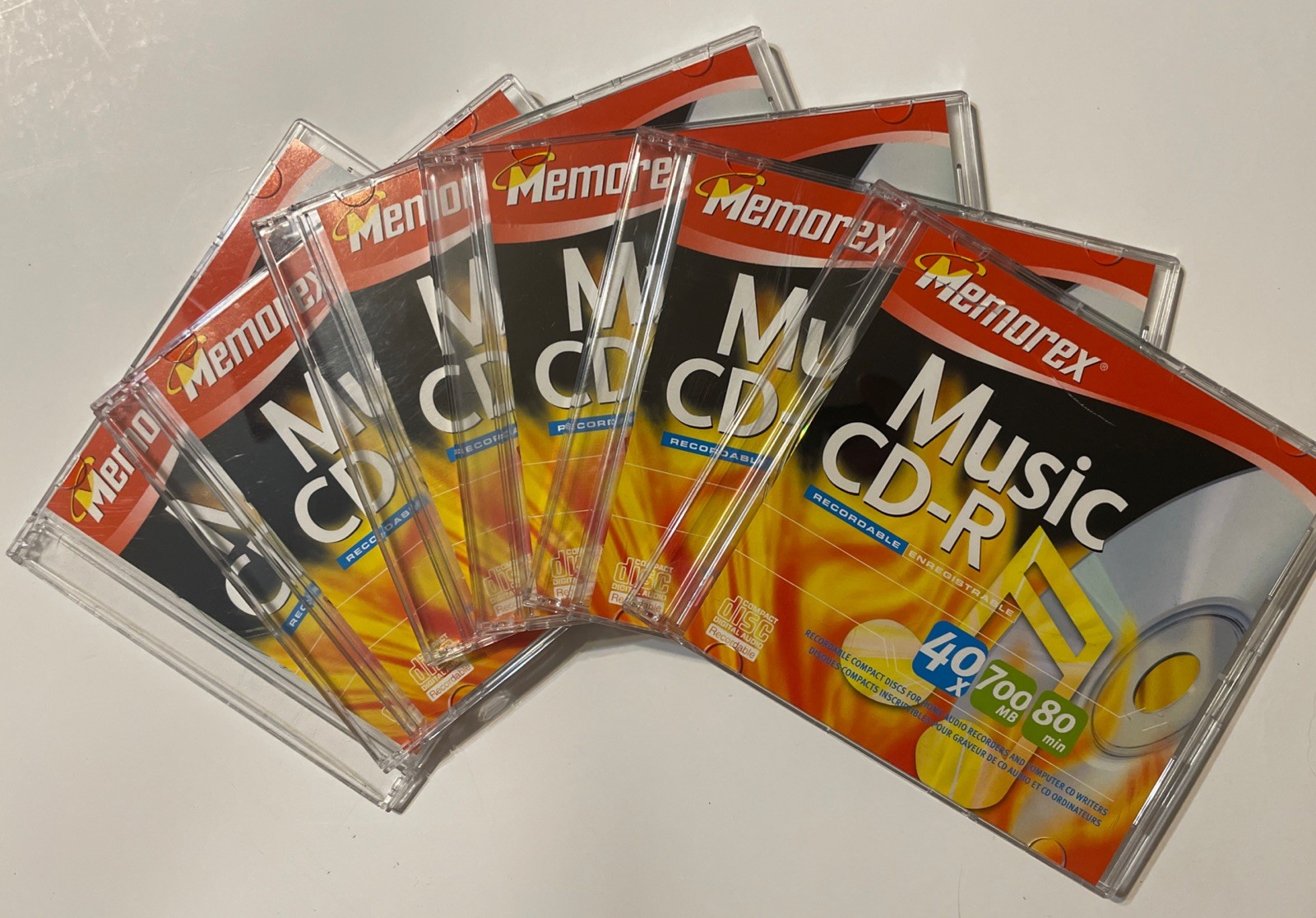NEW Memorex Music CD-R Recordable Compact Discs CD Set of 6 - 40 x 700MB 80min