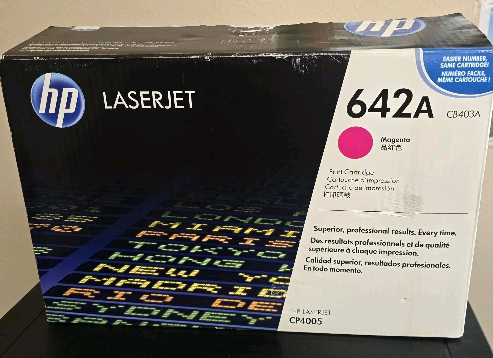 HP LaserJet 642A CB403A CP4005 Magenta Toner Open Box GENUINE