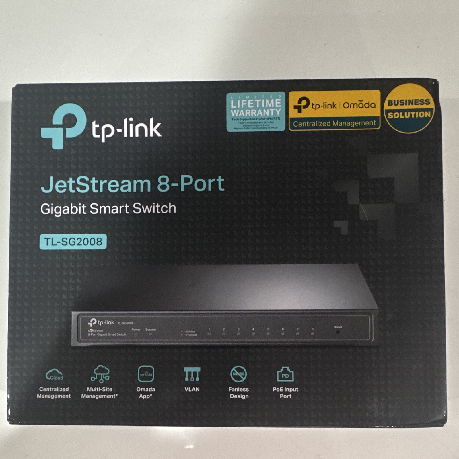 TP-LINK JetStream TL-SG2008 8-Port Gigabit RJ-45 Partially Managed L2