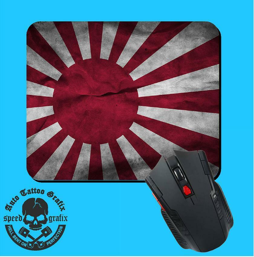 RUSTIC JAPAN RISING SUN FLAG MOUSEPAD MOUSE PAD COMPUTER LAPTOP MAKES COOL GIFT