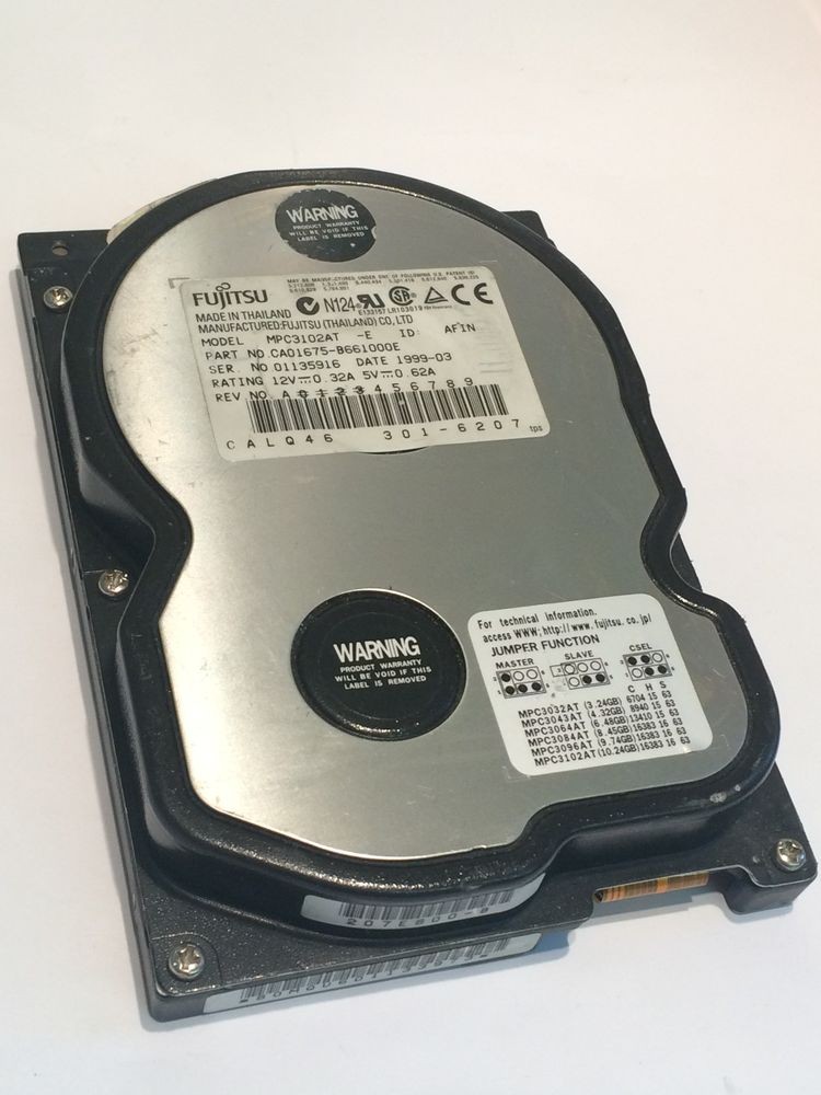 Fujitsu Compaq mpc3102at ca01675-b94800cp 320662-001 ide hard drive Tested Worki