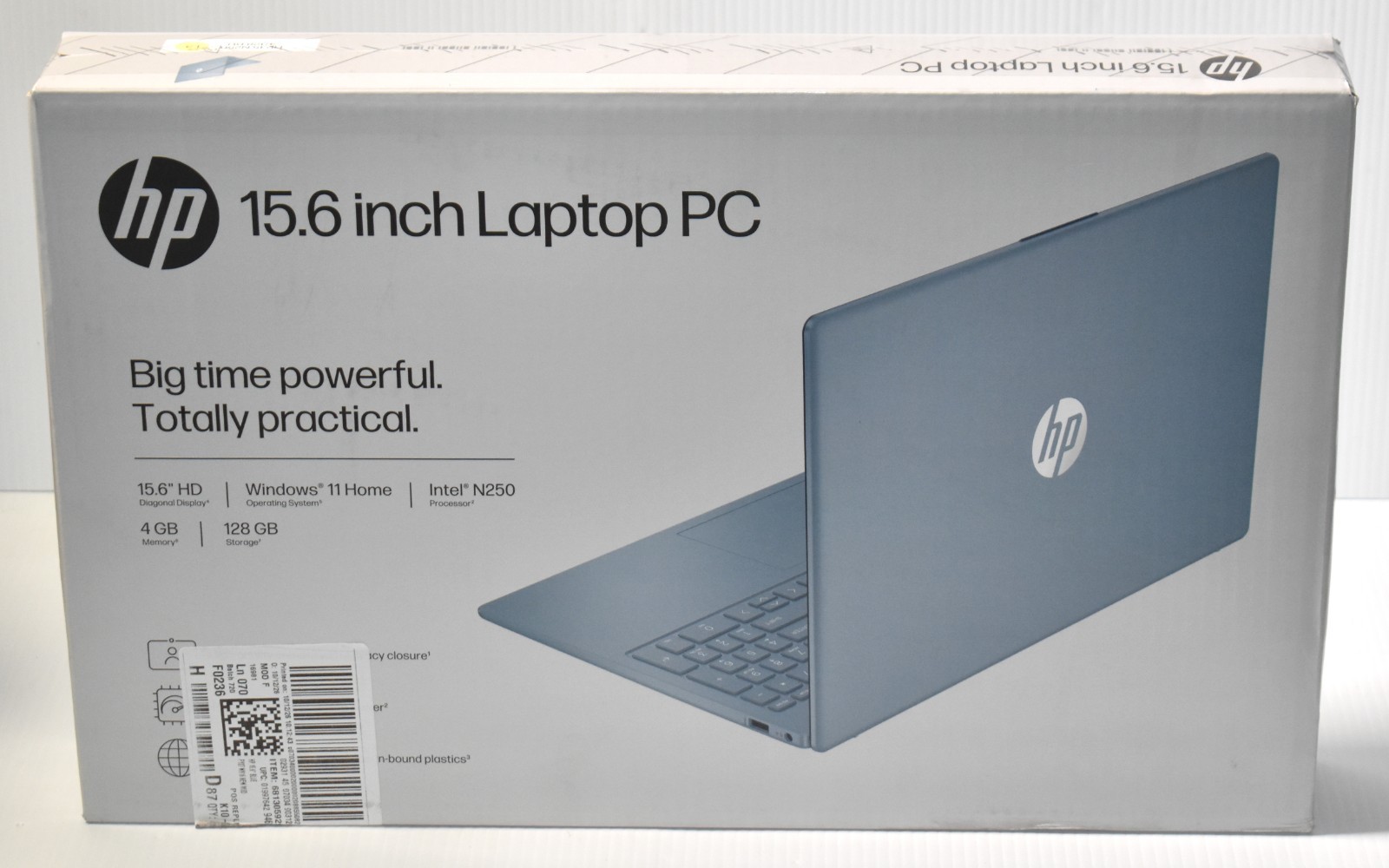 BRAND NEW HP Laptop 15.6 Inch HD Display, Intel N250 Processor, 4GB RAM, 128GB