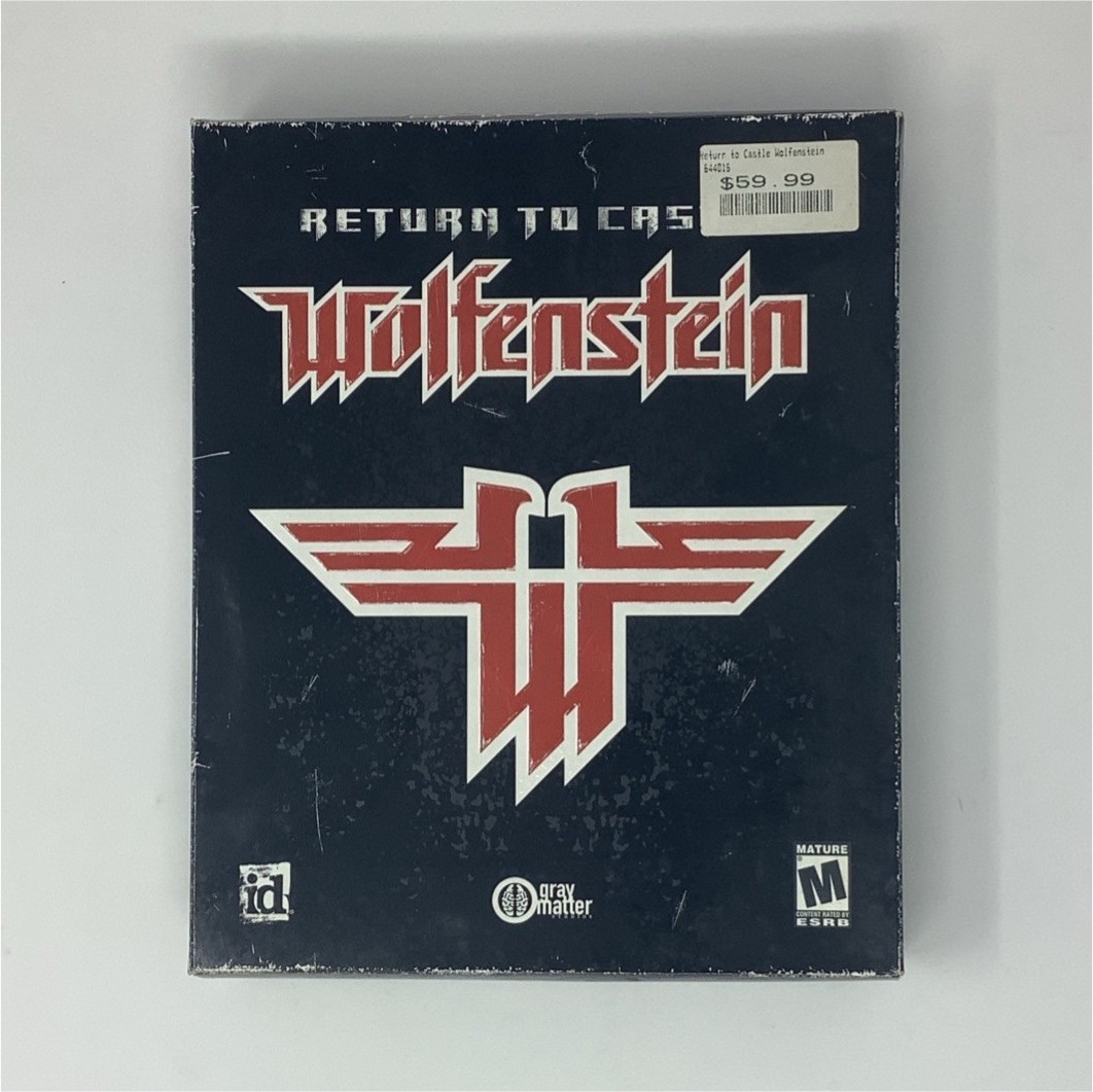 id Software Return to Castle Wolfenstein PC CD-ROM Boxed Set Manual English
