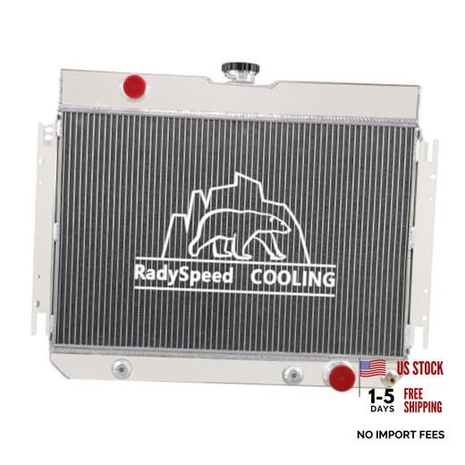 4 Rows Aluminum Radiator Fit 1964-1967 Chevy Chevelle/EL Camino/Impala I6/V8