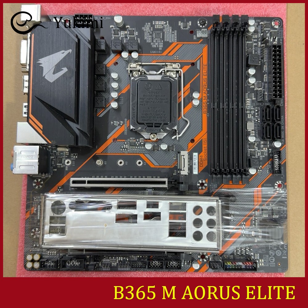 FOR GIGABYTE B365 M AORUS ELITE DDR4*4 64GB  LGA1151 Micro ATX Ｍotherboard Test