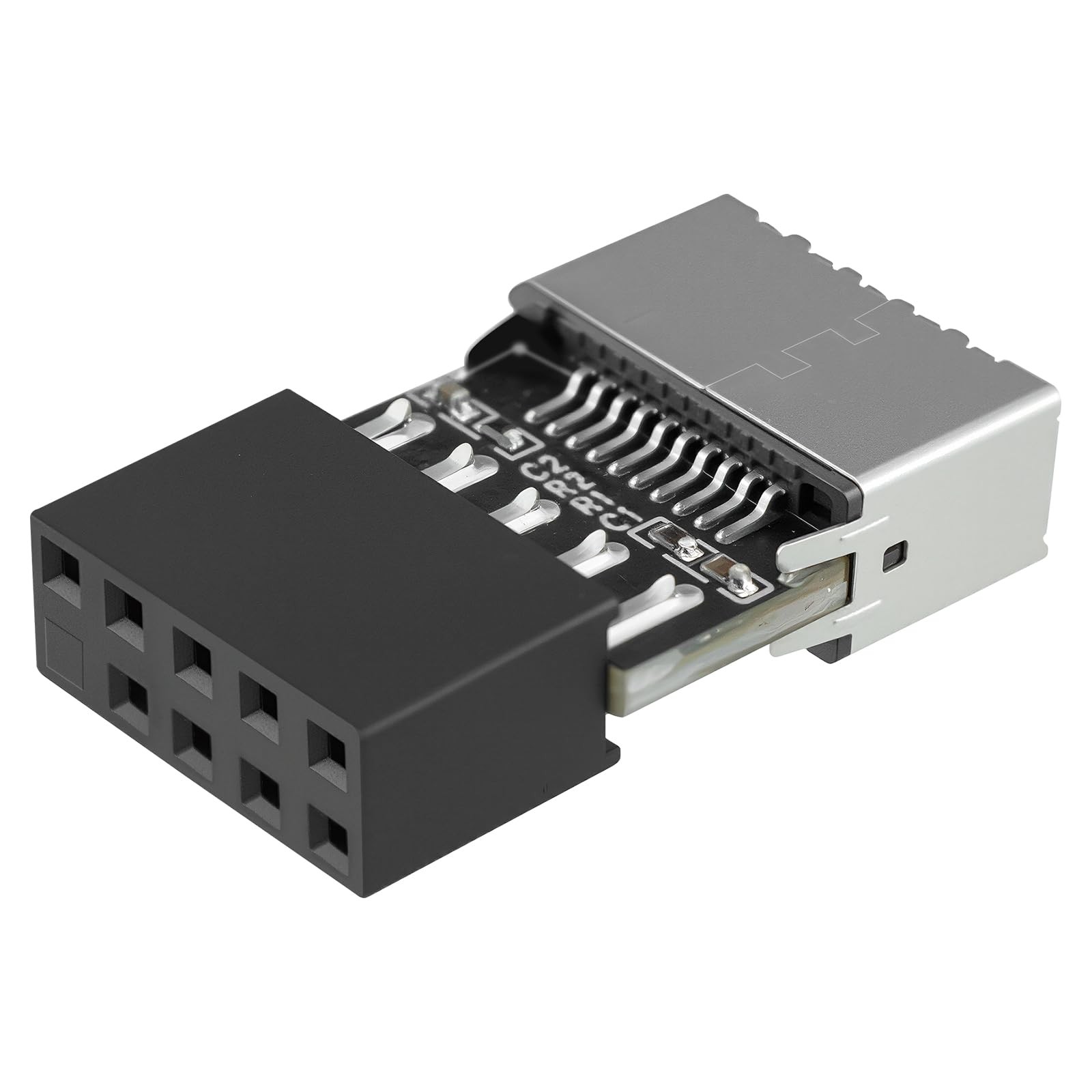 USB 2.0 to USB 3.2 Gen 1 Header Adapter, Internal 9 Pin Female to 3.1 -(A-Key...
