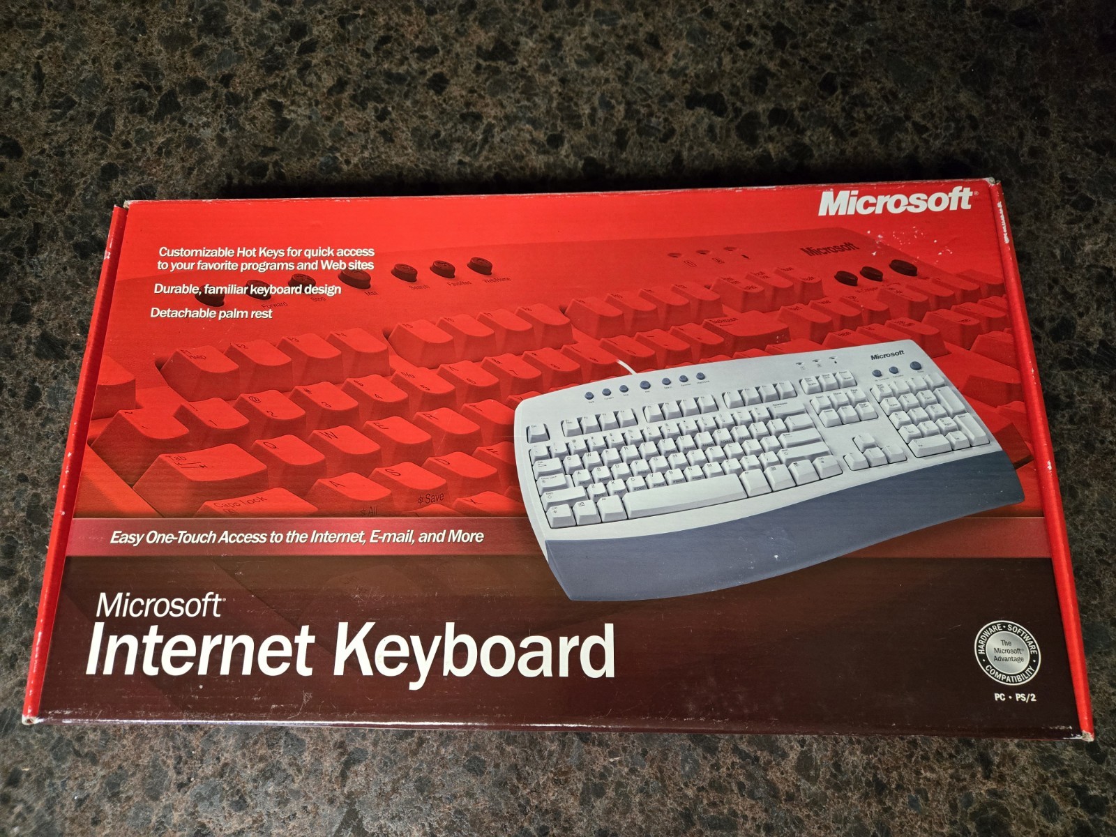 Microsoft Internet Keyboard C19-00330- Never Opened In Original Box