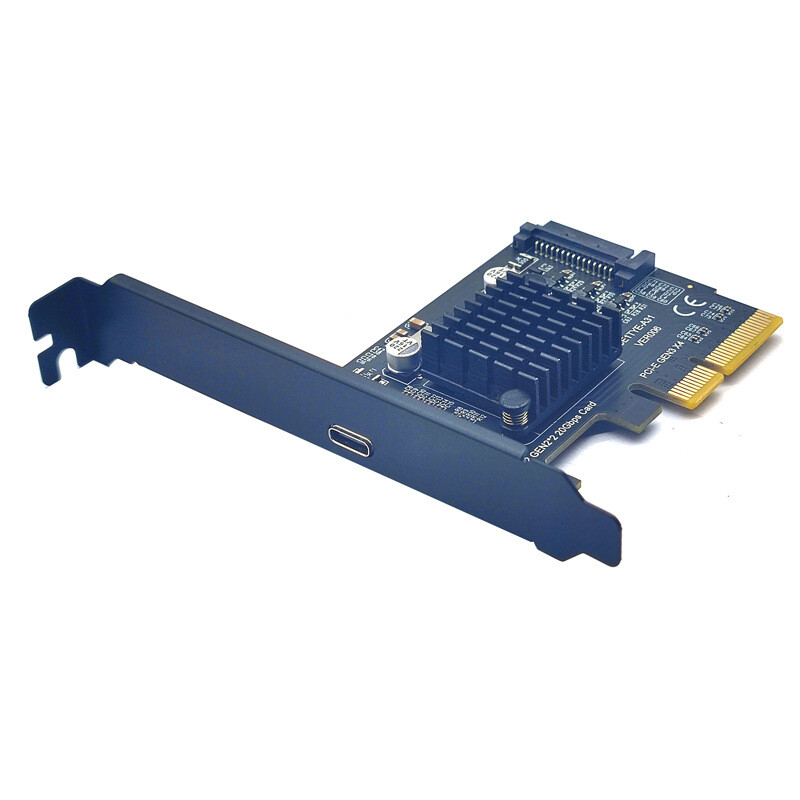 PCIE Card Type C PCI-Express 4X to USB 3.2 Gen 2X2 (20Gbps) ASM3242 Chipset