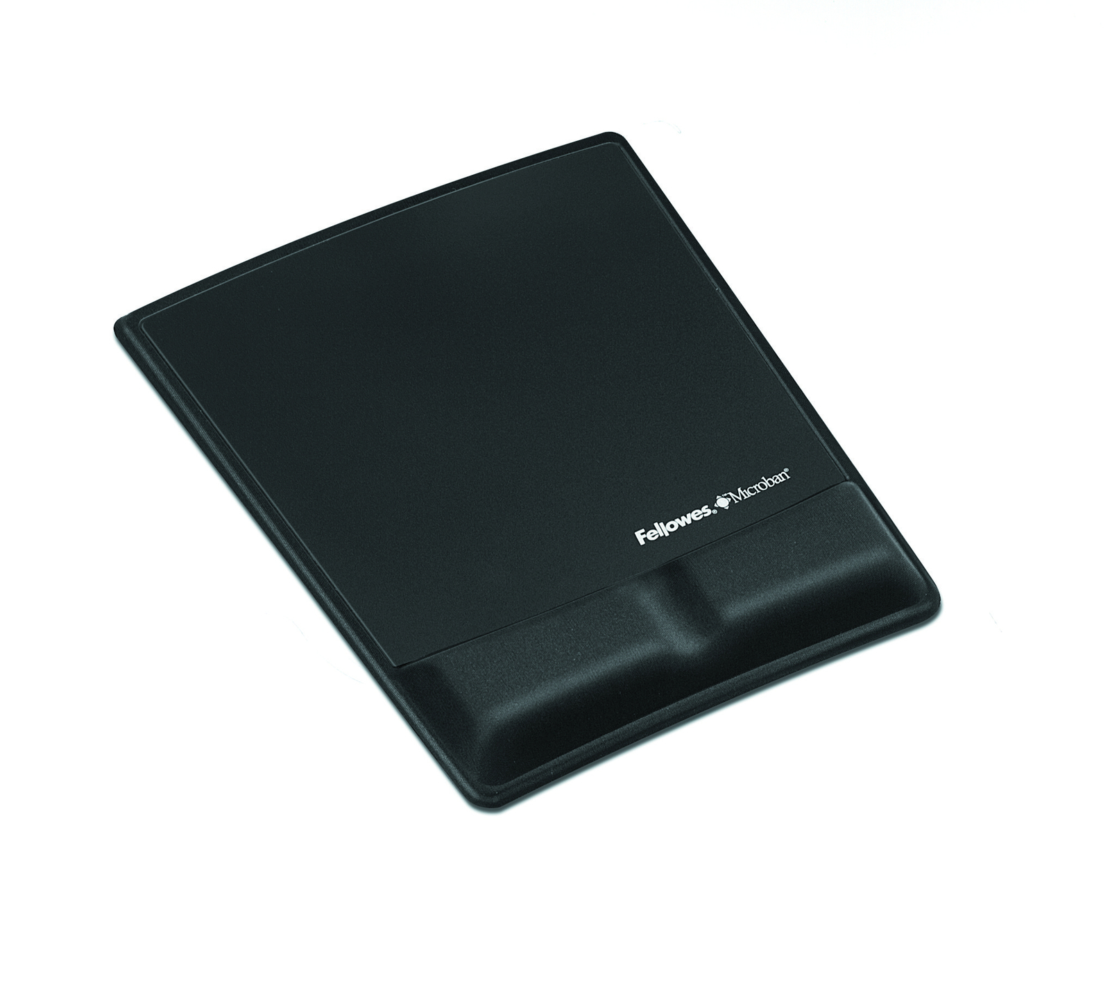 Fellowes Health V Mouse Pad with Pillow Wrist Support- Black