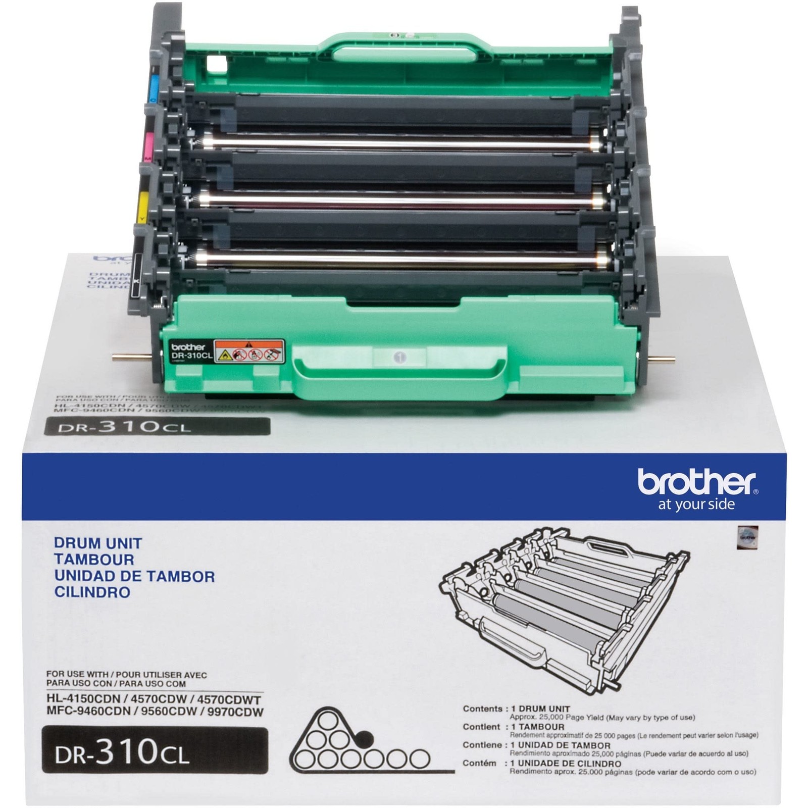 Genuine Brother DR310CL B/C/M/Y Drum Unit. New Sealed Box, We Ship Fast