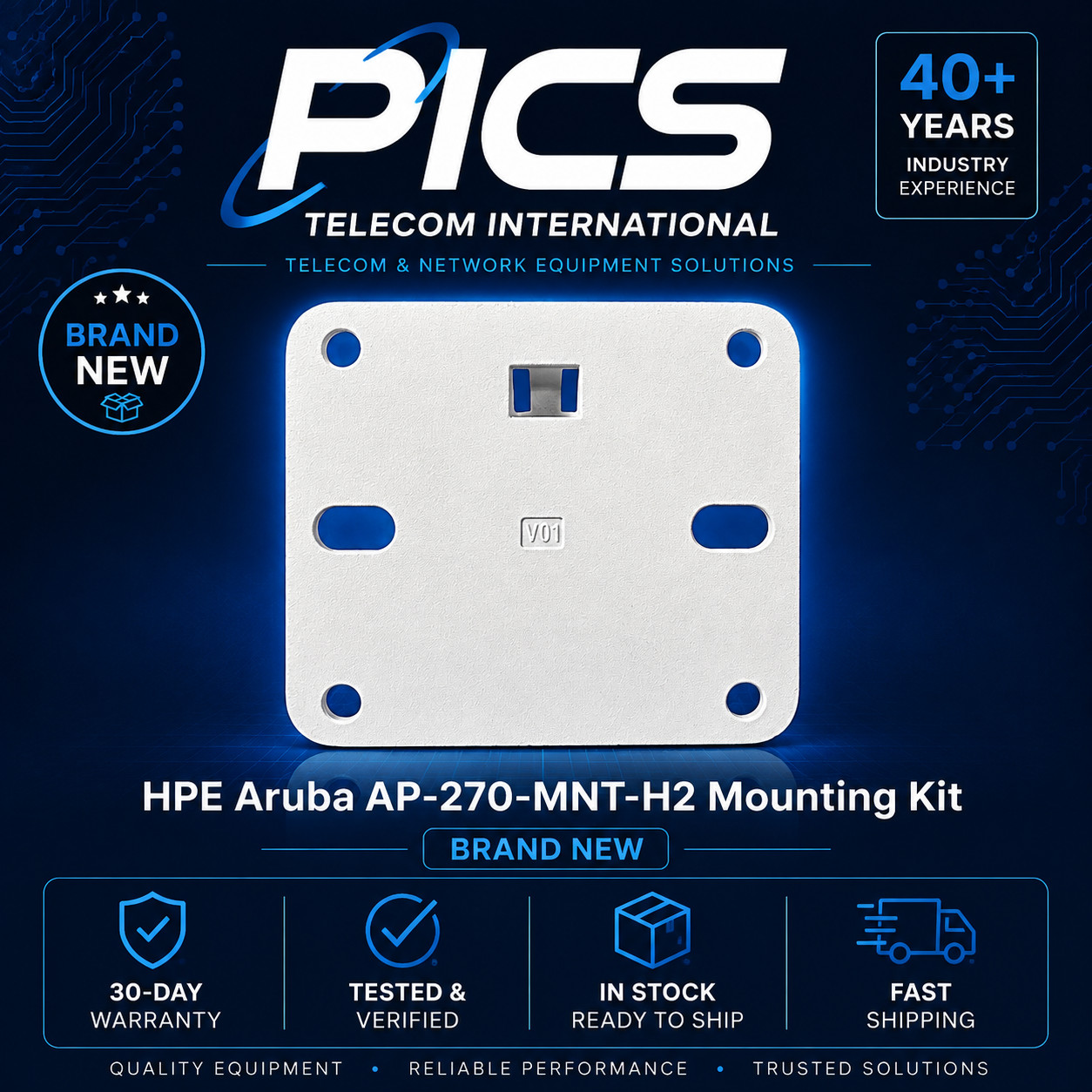 HPE Aruba AP-270-MNT-H2 Mounting Kit JW055A Wall Ceiling Mount