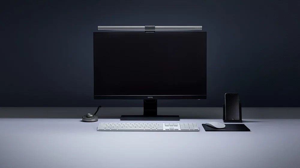 BenQ ScreenBar Plus Monitor Light Bar w/ Desktop Dial 9H.W43WT.WQ1 Used