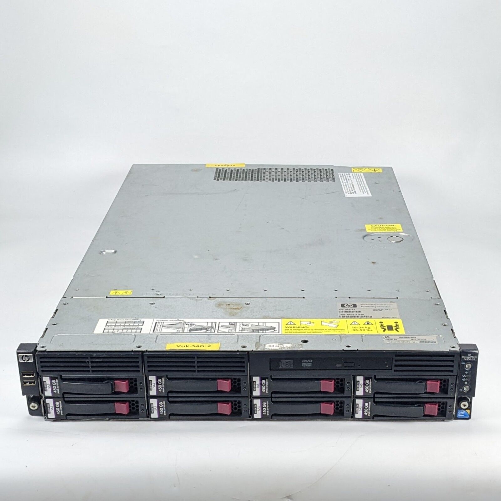 HP StorageWorks P4300 G2 Xeon E5520 2.27GHz 2GB 6x 450GB 15K SAS HDD - SEE DESC