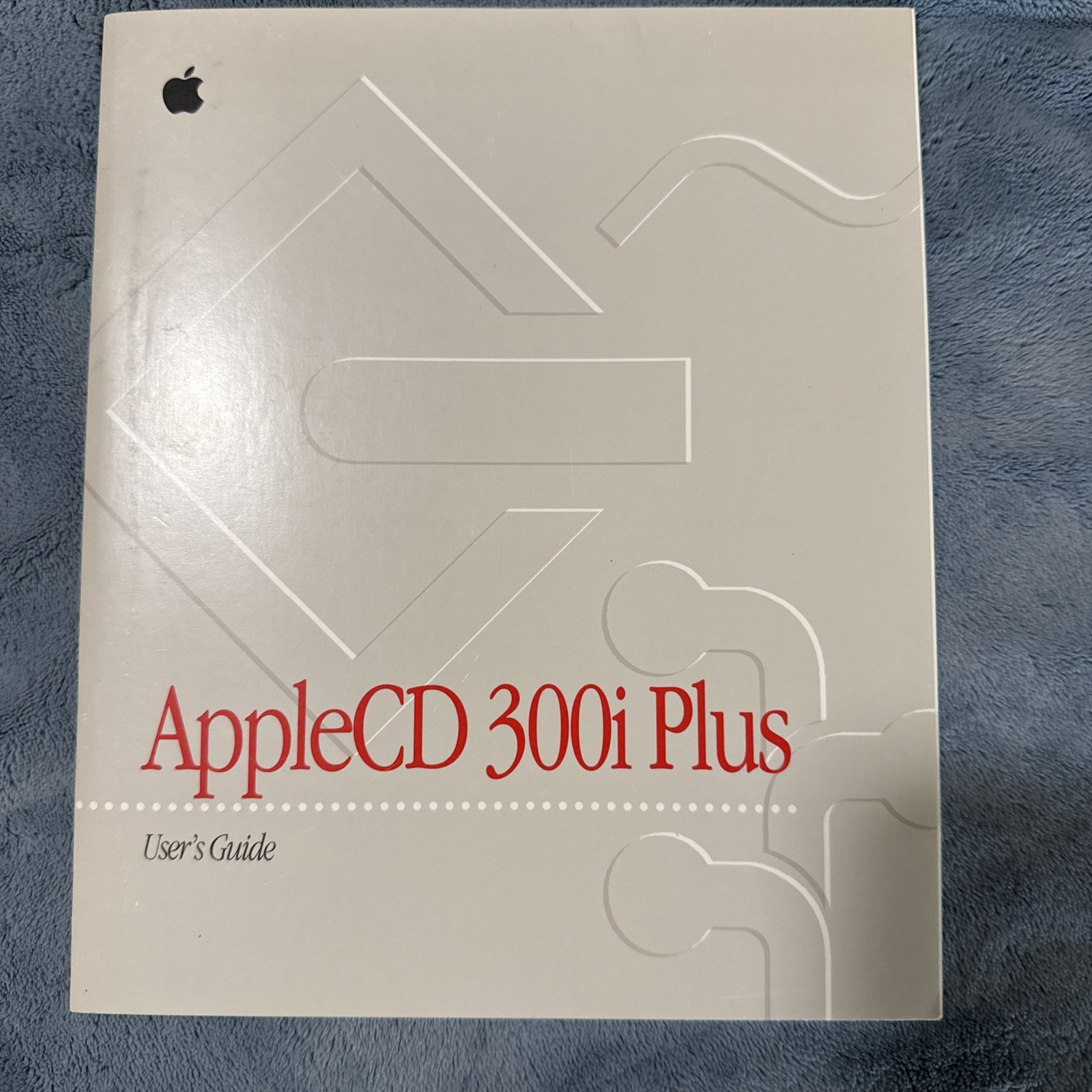 Vintage AppleCD 300i Plus User's Guide 1994 030-6133A Apple CD-ROM Drive Manual