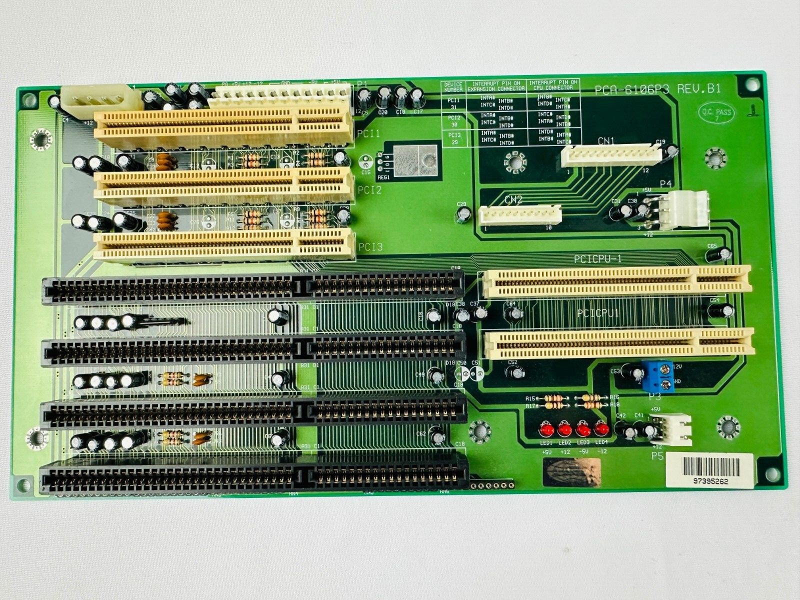 Advantech PCA-6106P3 REV B.1 Backplane