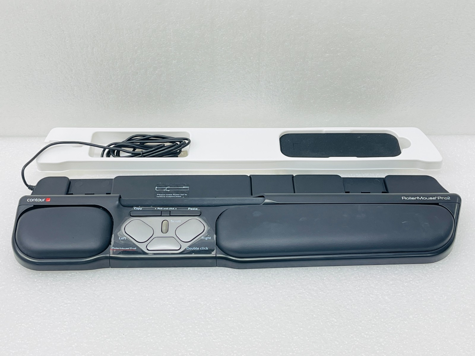 USED - Contour Black RollerMouse Pro 2 Wired USB-A RM-PRO2-BLK / 