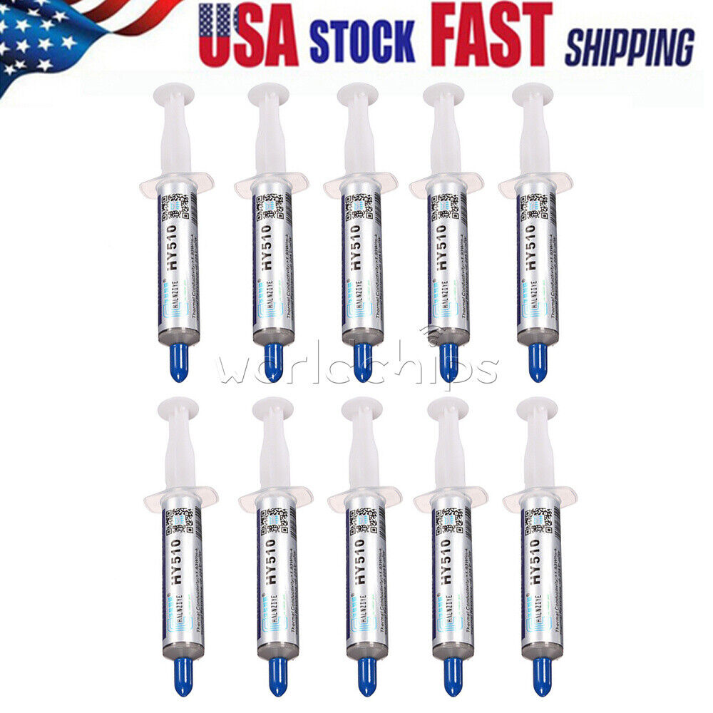 10PC HY510 30g Grey Thermal Conductive Grease Paste For GPU CPU Chipset Cooling