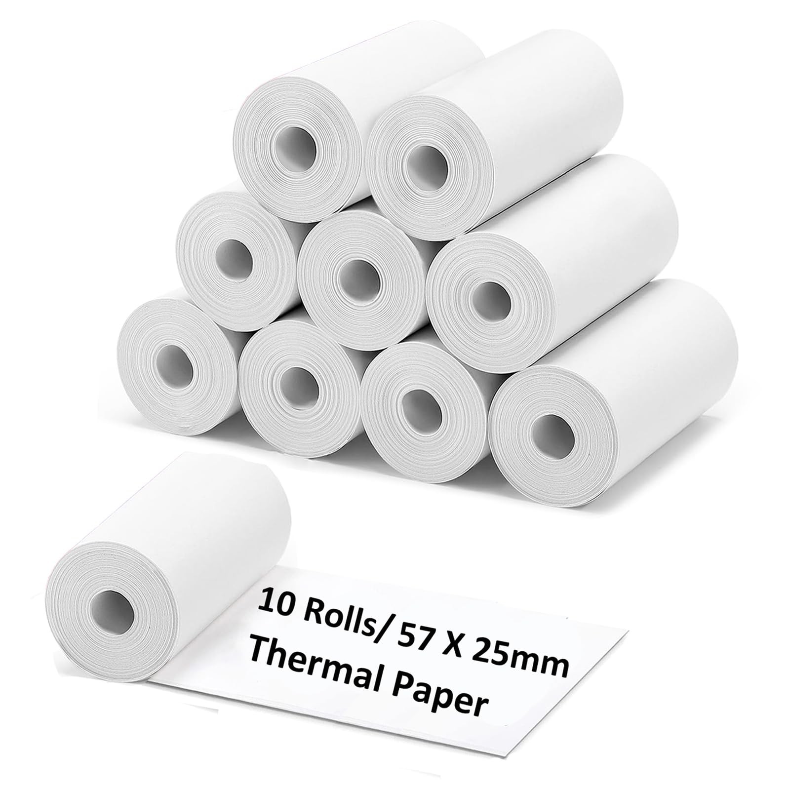 10 Rolls Refill Paper for Kids Camera Instant Print - Photo Printer Thermal P...