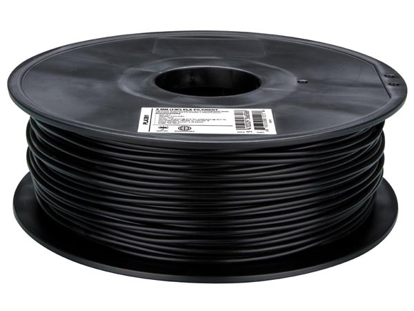 Velleman PLA3B1 3 mm (1/8") PLA FILAMENT - BLACK - 1 kg / 2.2 lb