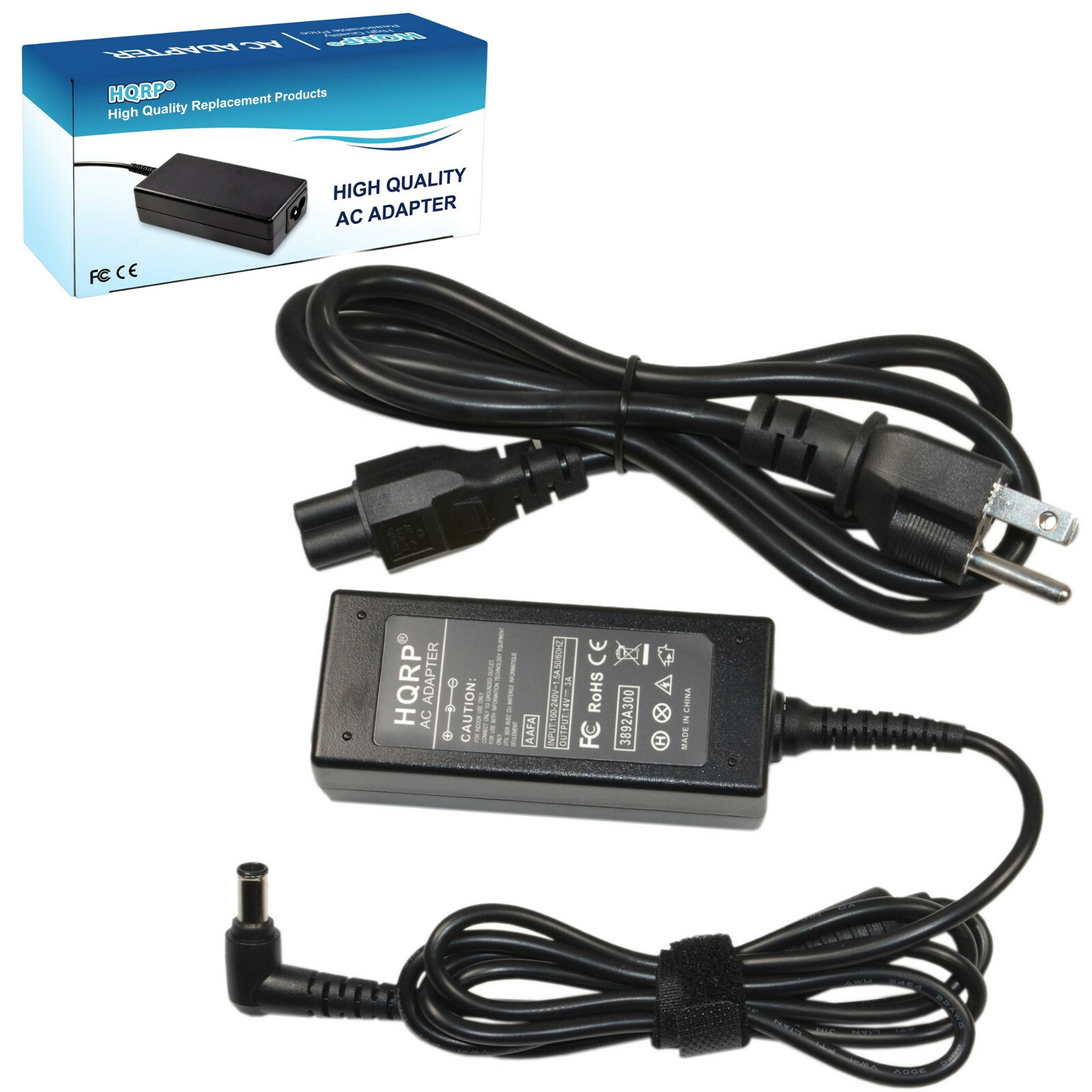 HQRP AC Power Adapter for Samsung SyncMaster S24A350H S27A350H FX2490HD 172B