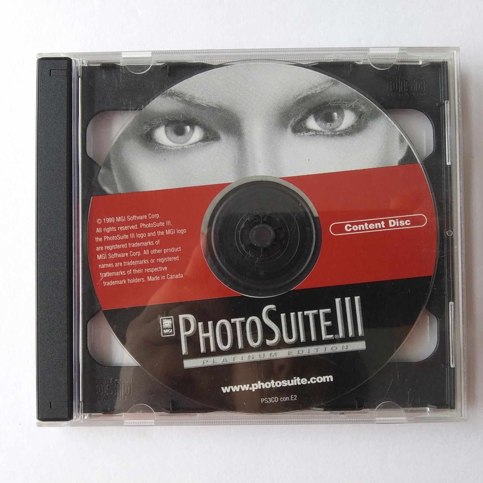 MGI PhotoSuite III Platinum Edition PC CD-ROM 2 Disc Set 1999