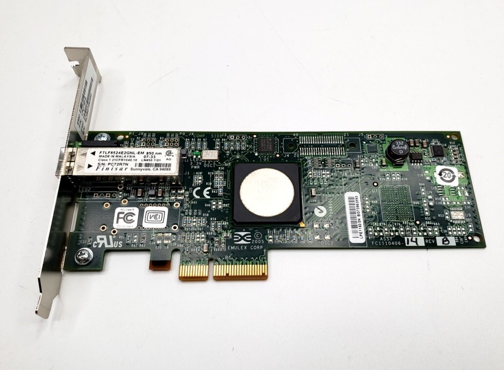 Dell 4GB Single Port Fibre PCI-E Express Card ND407 0ND407 LPE1150-E HBA