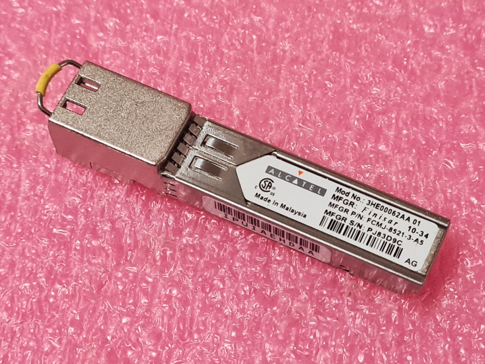 Alcatel-Lucent 3HE00062AA SFP-1G-T 1000BASE-T SFP Copper RJ-45 FCMJ-8521-3-A5