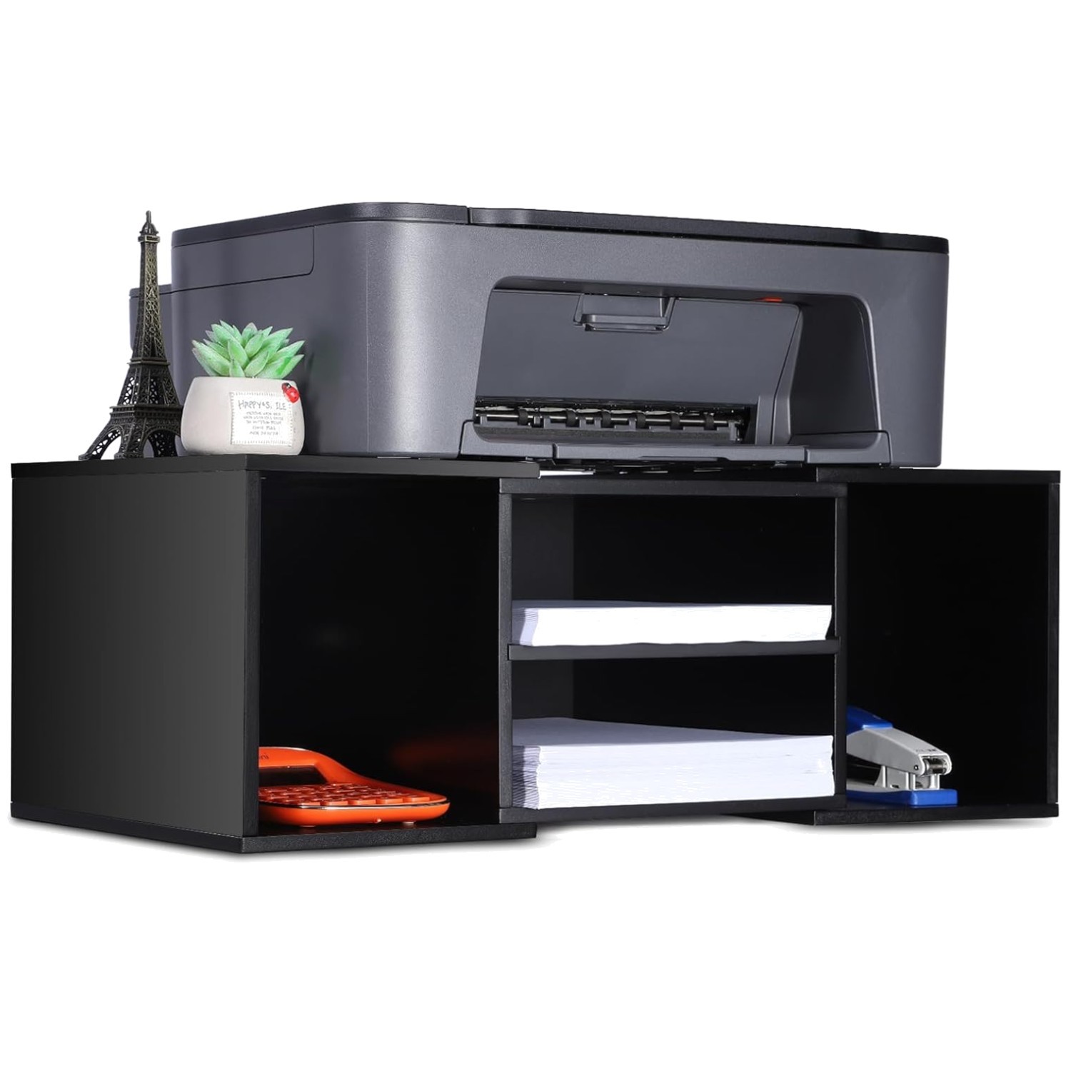 Maximize Productivity with Large Printer Stand, 2-Tier Riser`/