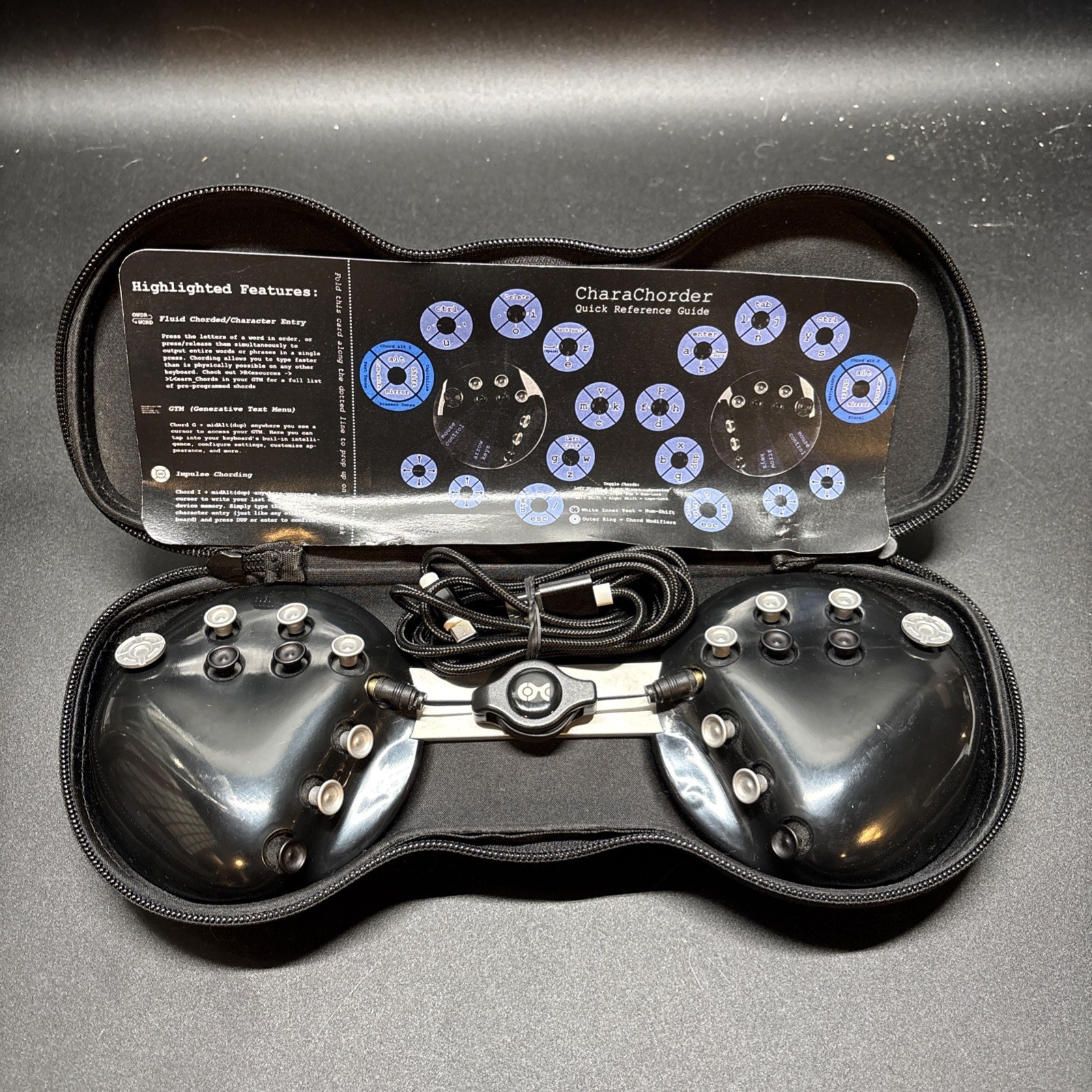 CharaChorder One Ergonomic Programmable Keyboard with USB-C & Case
