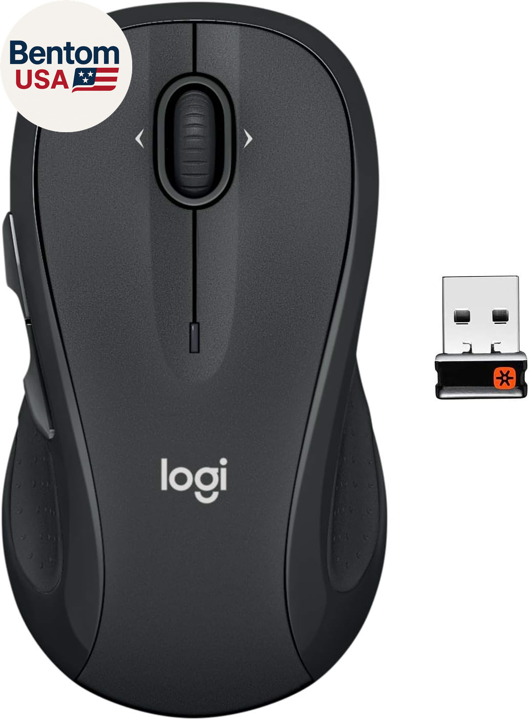 M510 Wireless Mouse, 2.4 Ghz with USB Unifying Receiver, 1000 DPI Laser-Grade Tr