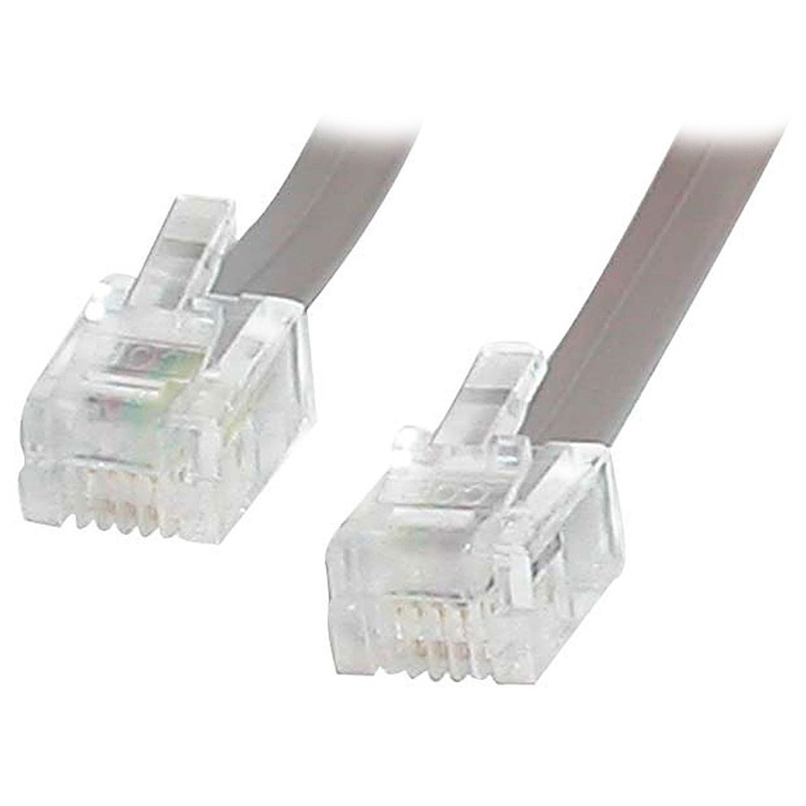 StarTech RJ25FT 25 ft RJ11 Telephone Modem Cable - Gray