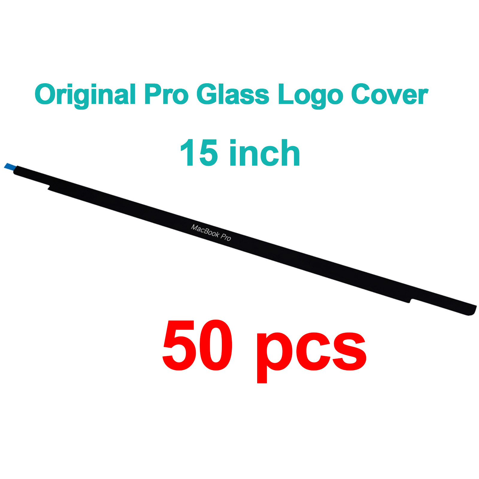 50PCS New LCD Front Glass Trim Bezel Logo Cover For Macbook Pro 15" A1707 A1990