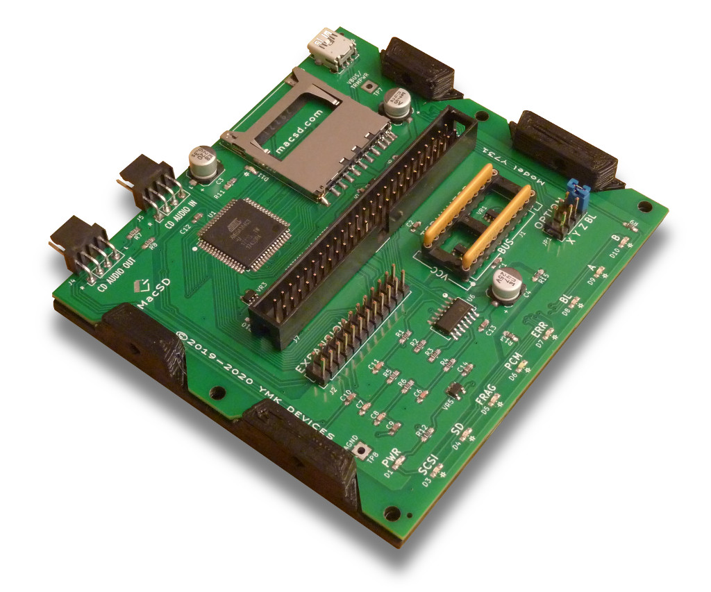 MacSD - SCSI to SD card adapter with CD-ROM emulation