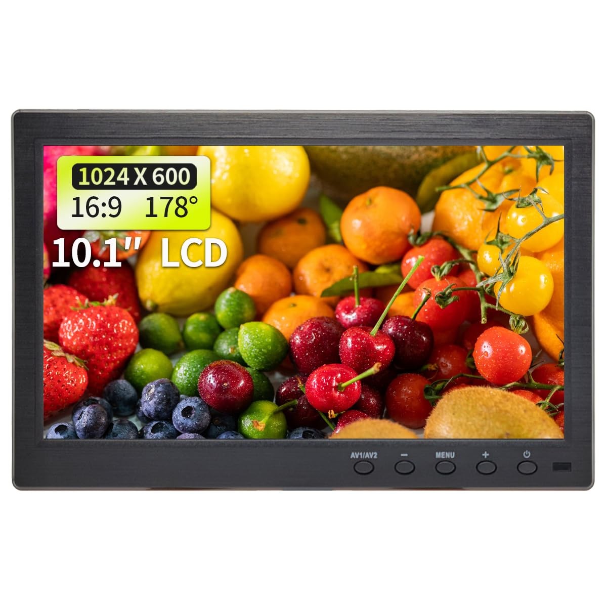 10.1 inch LCD Security Monitor & Displays, 1024 * 600 Resolution,BNC/AV Input, B