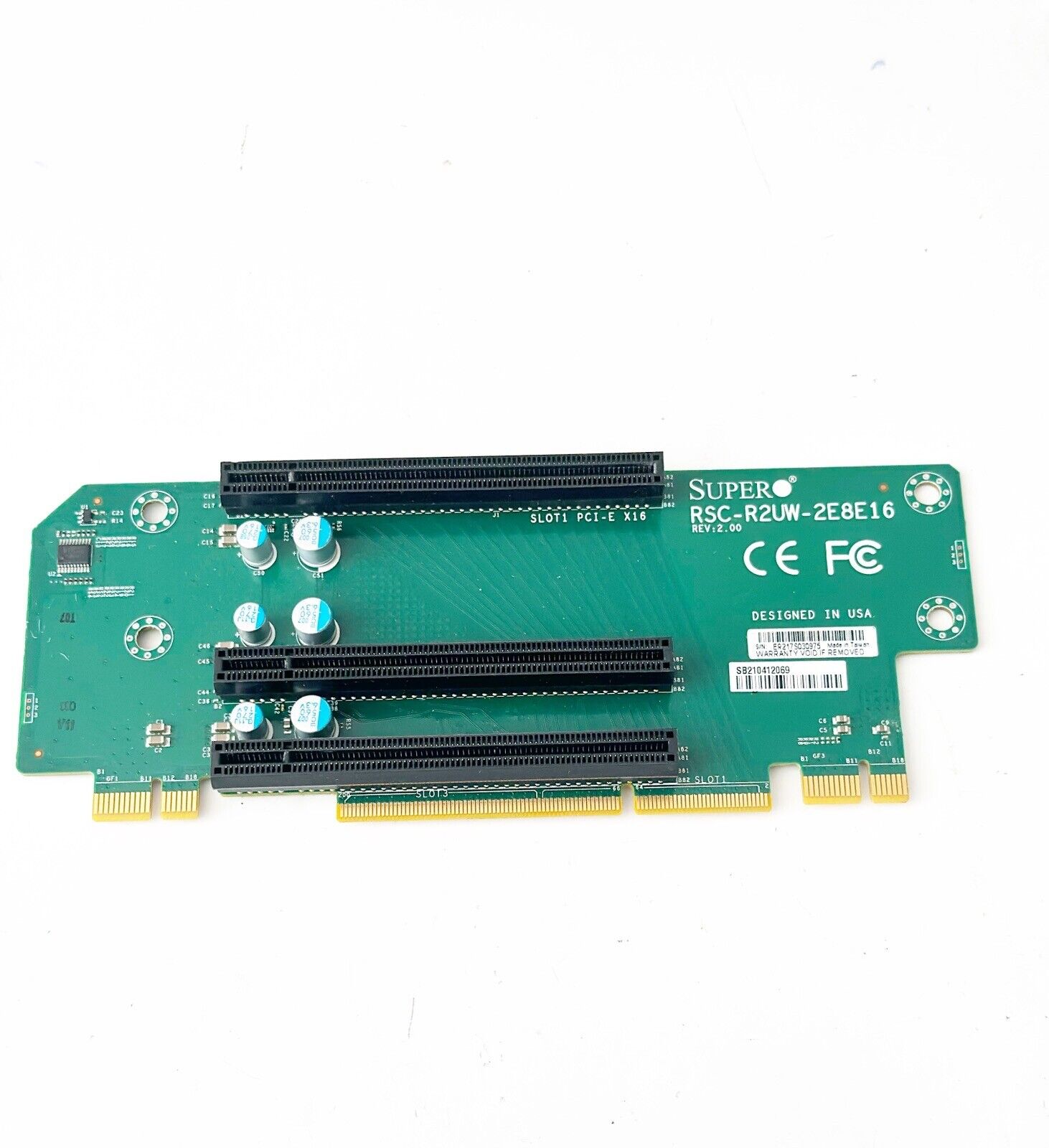 Supermicro RSC-R2UW-2E8E16 2U Left Hand Side PCI-Express x8 x16 Riser Card
