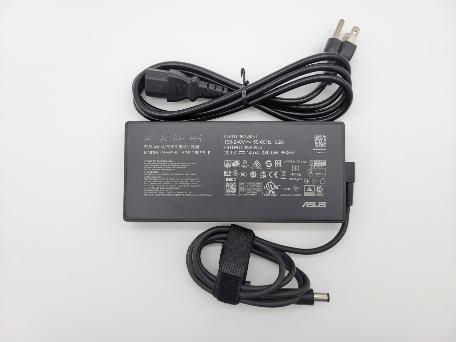 Genuine ASUS ADP-280EB F 280W AC Adapter Charger 20V 14A with Power Cord