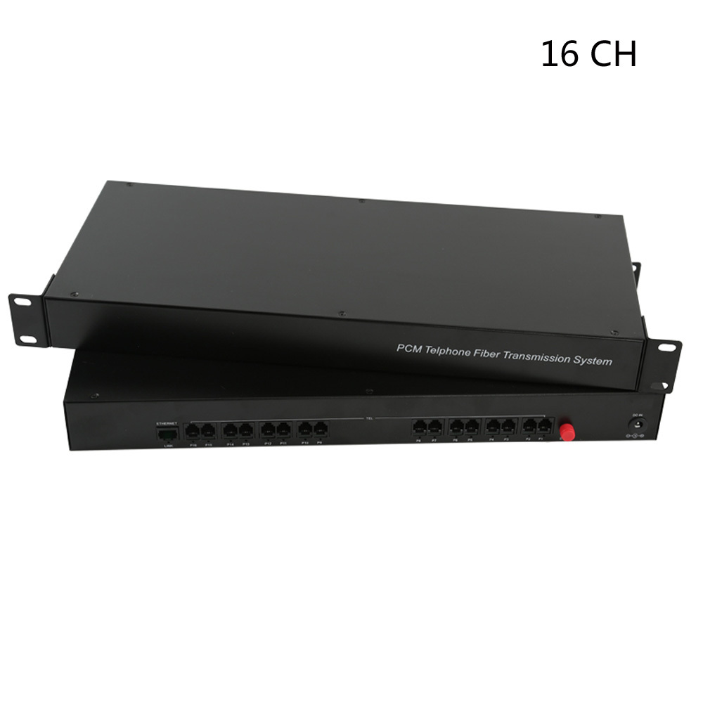 Premium 16CH Telephone PCM Fiber Optical Converters with 10/100M Ethernet