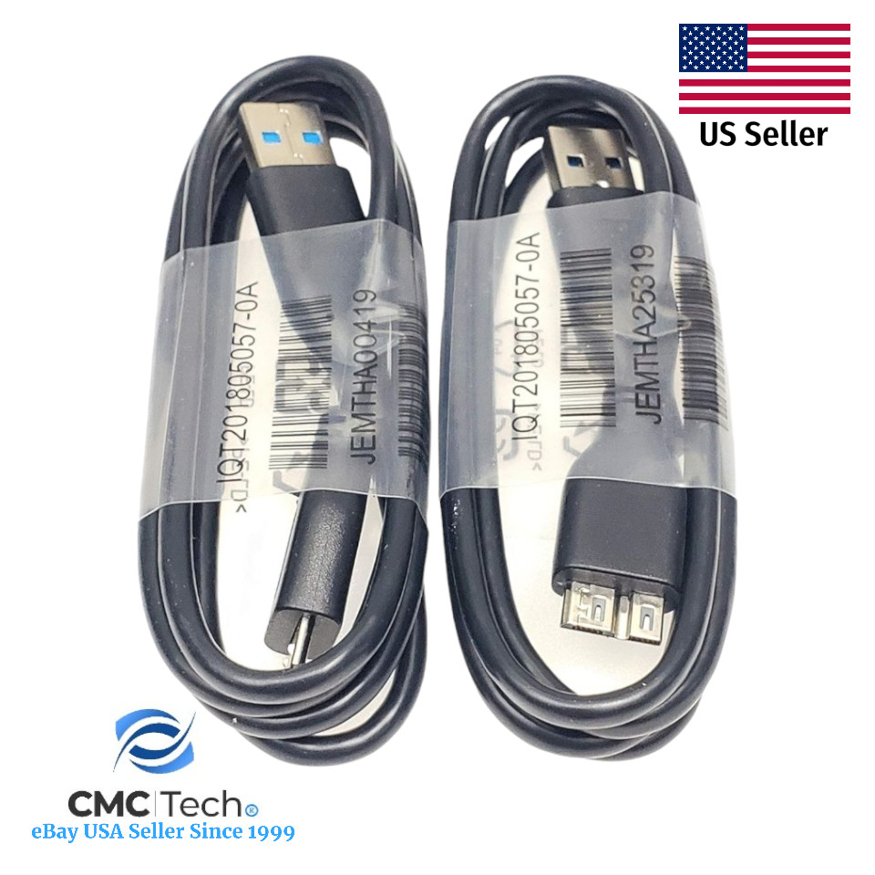2 Pieces Seagate Western Digital External Hard Drive USB 3.0 Cable BRAND NEW 