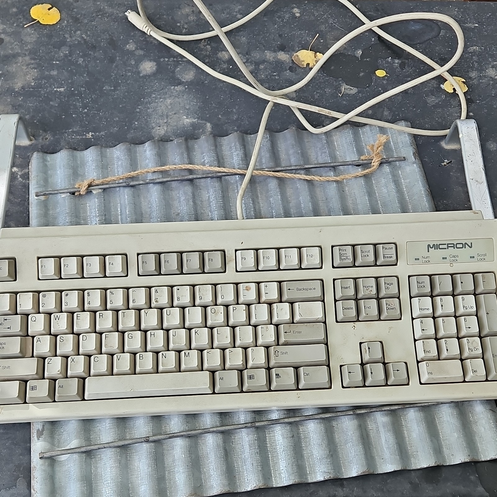 NMB Technologies Micron RT6856TW PS2 Beige Wired Keyboard