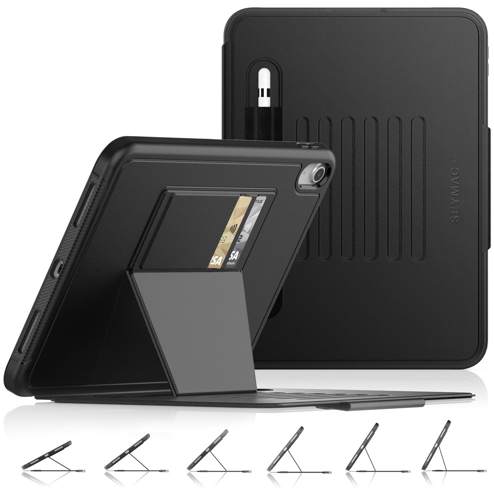 SEYMAC Stock Case For IPad (A16) 11th/10th Generation 11''/10.9'', Strong Magnet