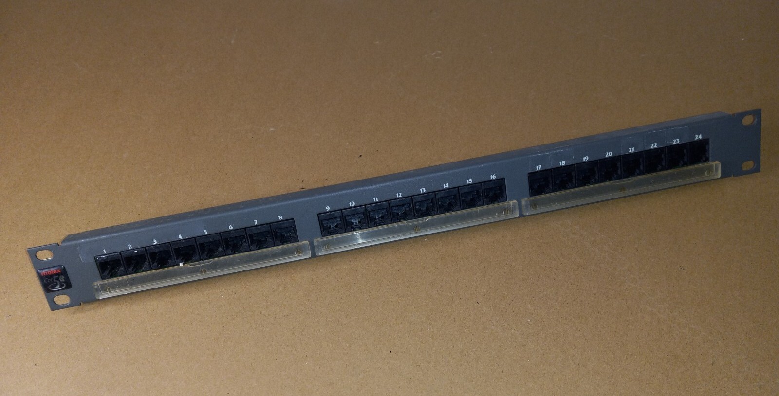 Molex Cat5e 24 Port Patch Panel PID-00121 *READ DESCRIPTION*