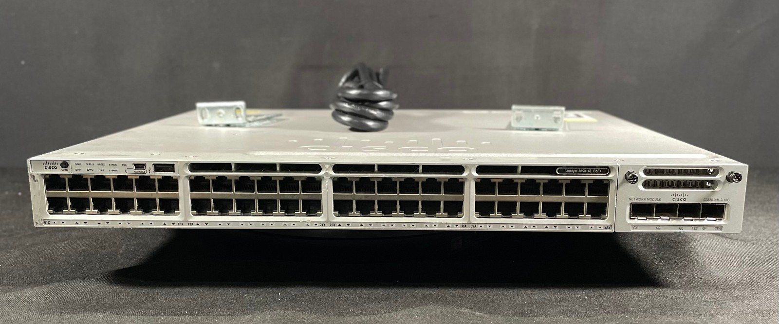 Cisco WS-C3850-48P-L 48 Port  PoE+ Switch W/C3850-NM-2-10G Module-Fast Shipping