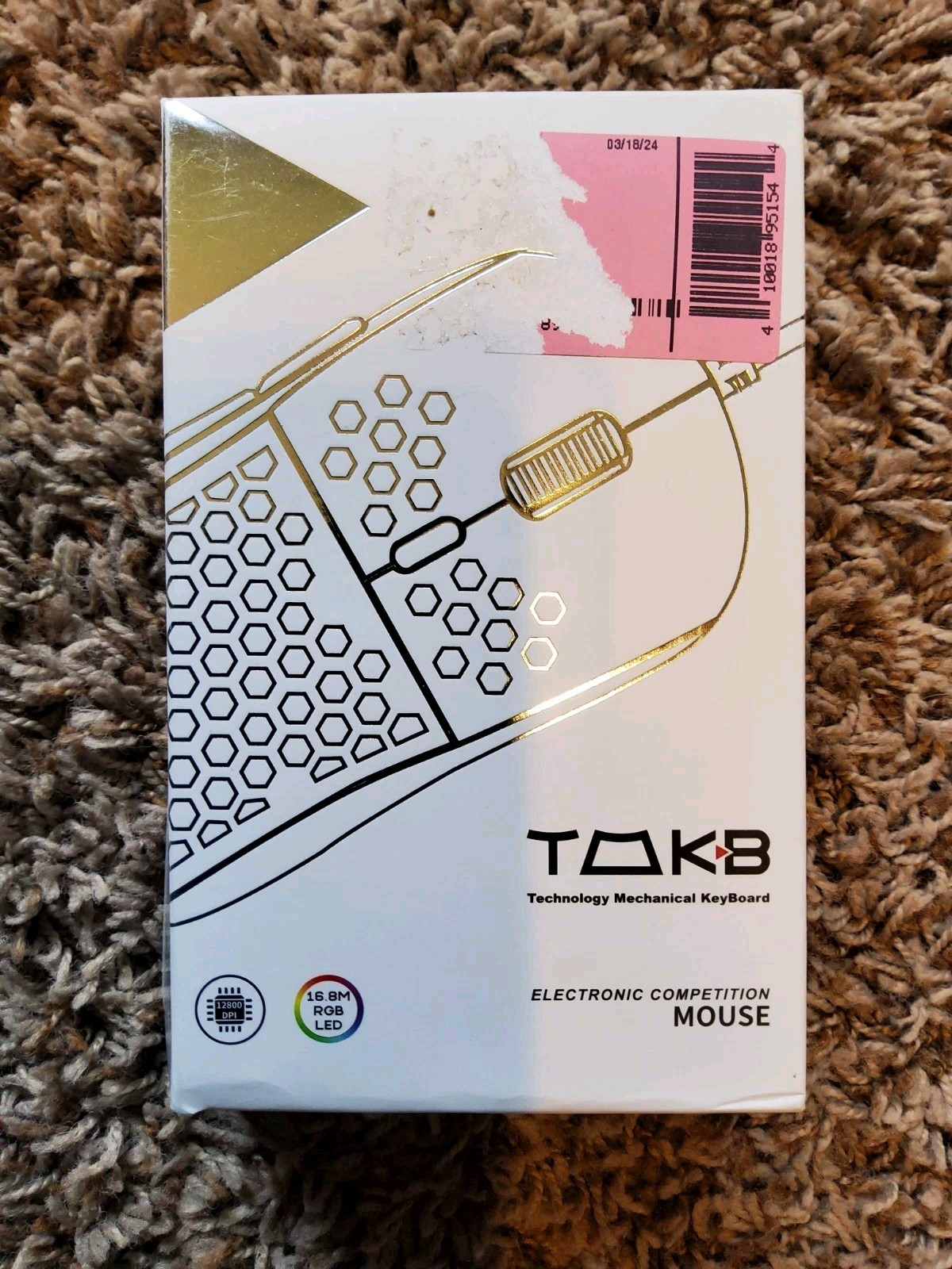 TMBK Falcon M1SE Ultralight Honeycomb Gaming Mouse - white